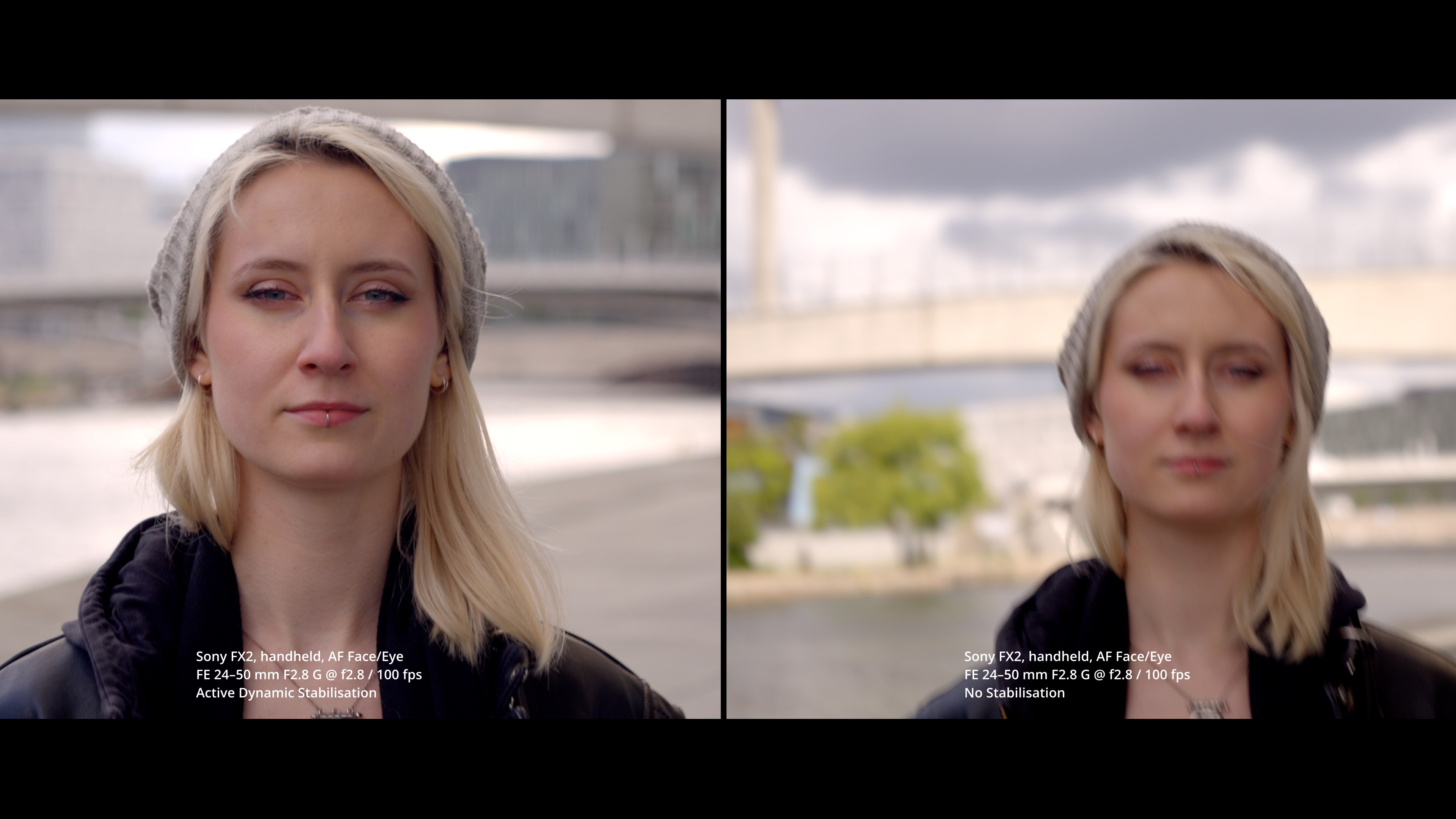 Sony FX2 beim Stabilisierungsvergleich