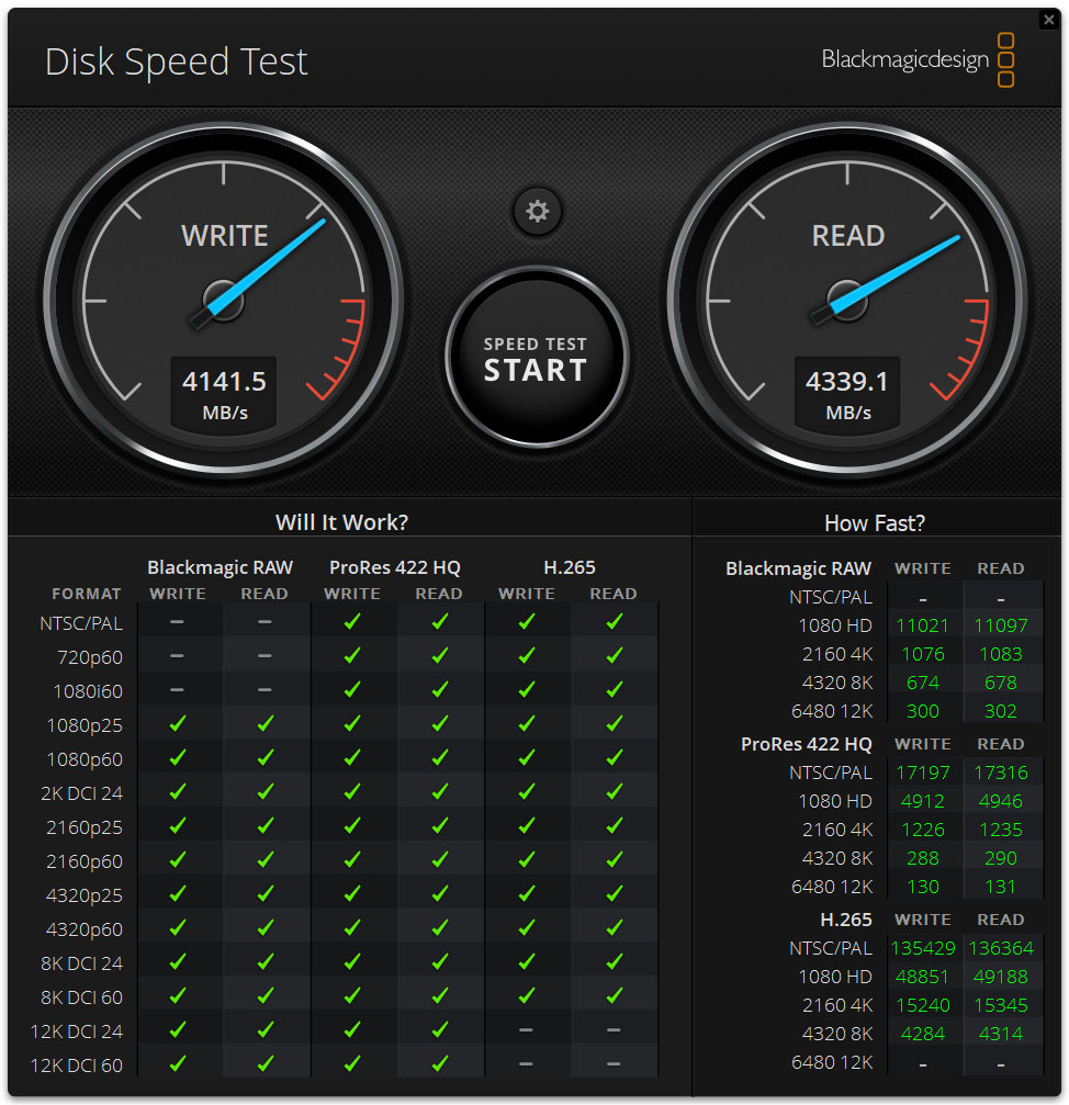 MSI Vector 17 HX AI A2XW - Disk Speed Test