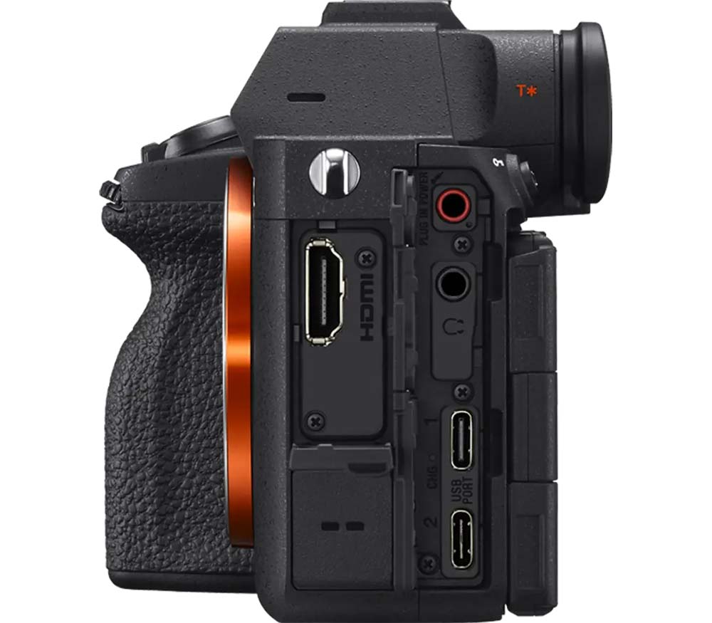 Sony A7 V mit zwei USB-C Ports