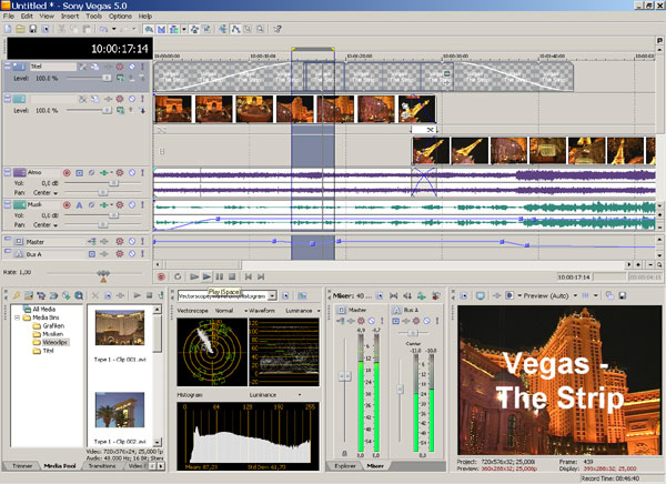 Test : Sony Vegas 5.0: Einleitung / Audio für die Arme