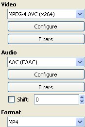 Flash H.264 Video als Progressive Download fürs Netz komprimieren : Formate