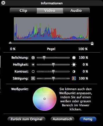 Einfach, aber effektiv lässt sich mit der Farbkorrektur die Bildstimmung beeinflussen.
